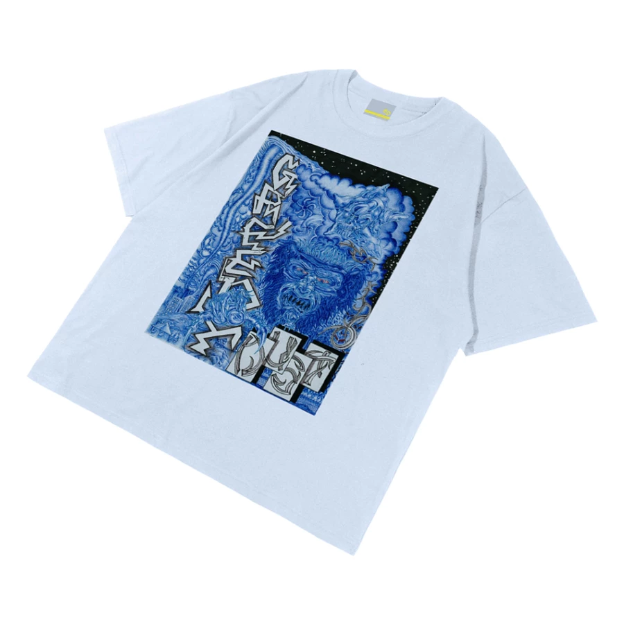 Greedy Dust 'Mad World' White T-Shirt - Image 1