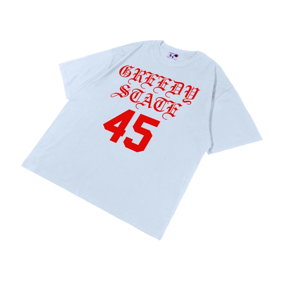 Greedy Dust 'State 45' White T-Shirt - Image 1